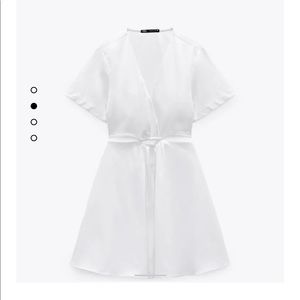 Zara Cut Out Poplin Dress